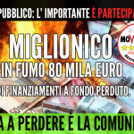 NIENTE FONDI PER IL CENTRO SPORTIVO “M. DITRINCO” E PER IL “PARCO DEL SORRISO”. MIGLIONICO  PERDE 80 MILA EURO DI FINANZIAMENTI A FONDO PERDUTO.